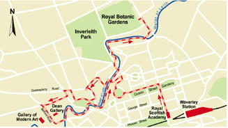 Gentle walks around Edinburgh